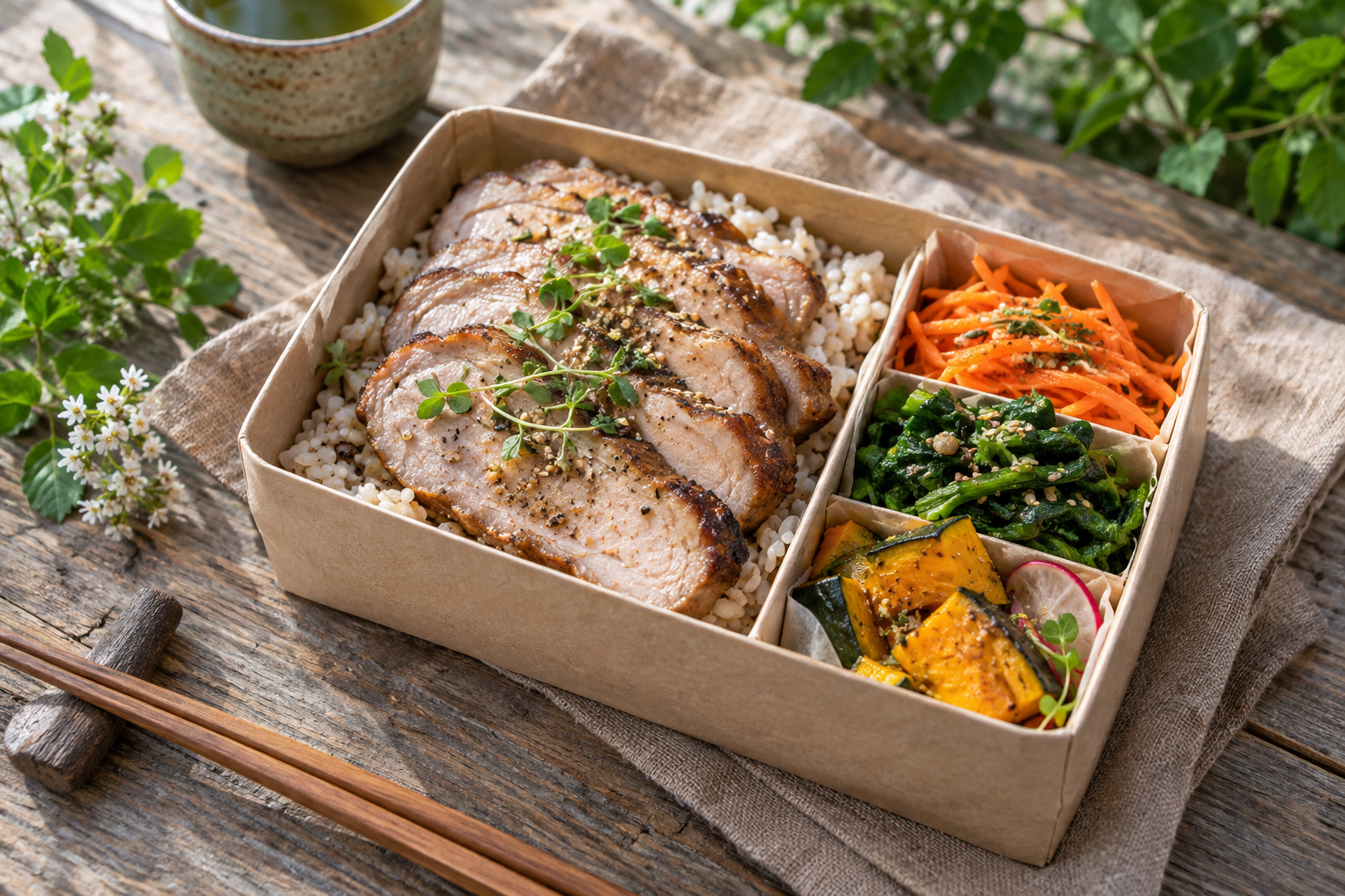 ローストポーク弁当